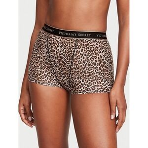 Victorias Secret COTTON Logo Cotton High-Waist Panty Leopard Size‎ Medium